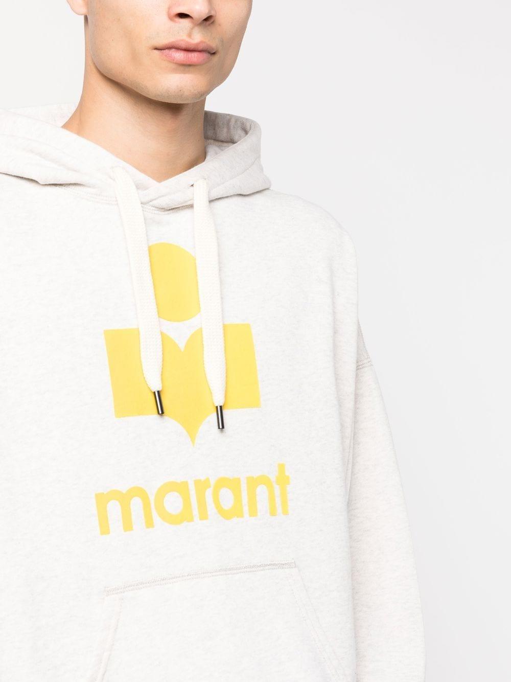 Yellow/ecrù Miley logo-print hoodie SW0027HA A1M05HECYE ISABEL MARANT