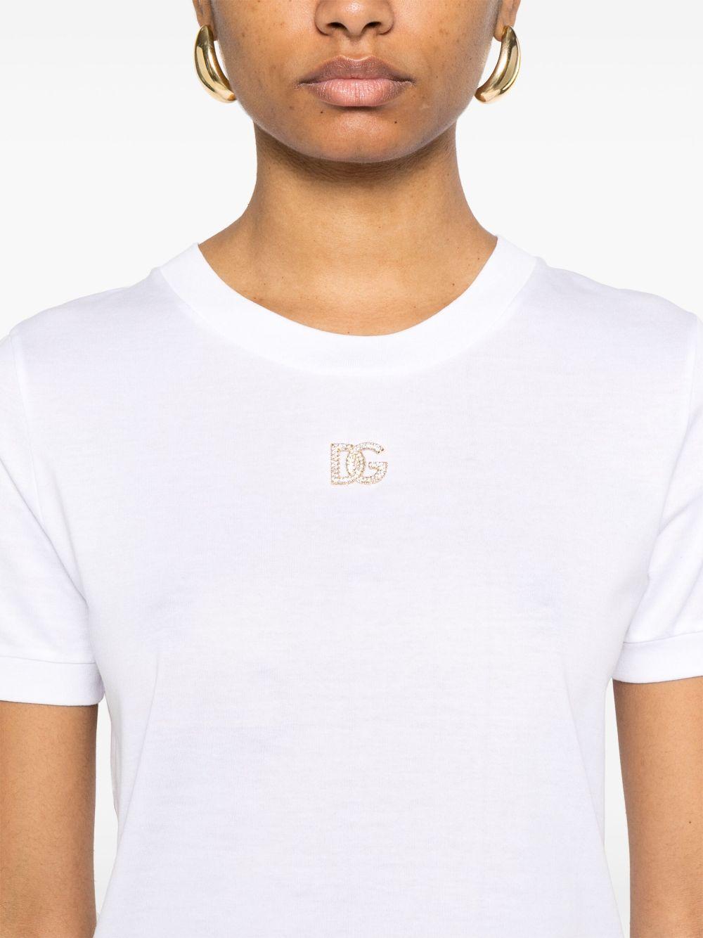 Logo-embellished T-shirt<BR/><BR/><BR/> F8N08Z GDWQW0800 DOLCE & GABBANA