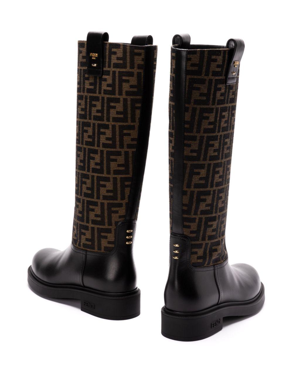 FF jacquard boots 8W8574 AHGYF0PMM FENDI