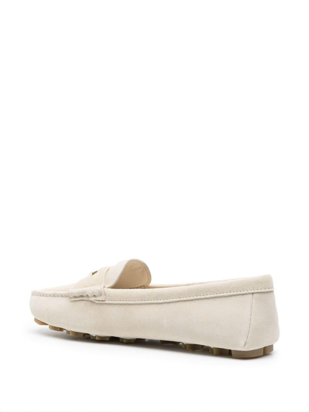 Beige gold detailing loafers 5DD022 054F0354 MIU MIU