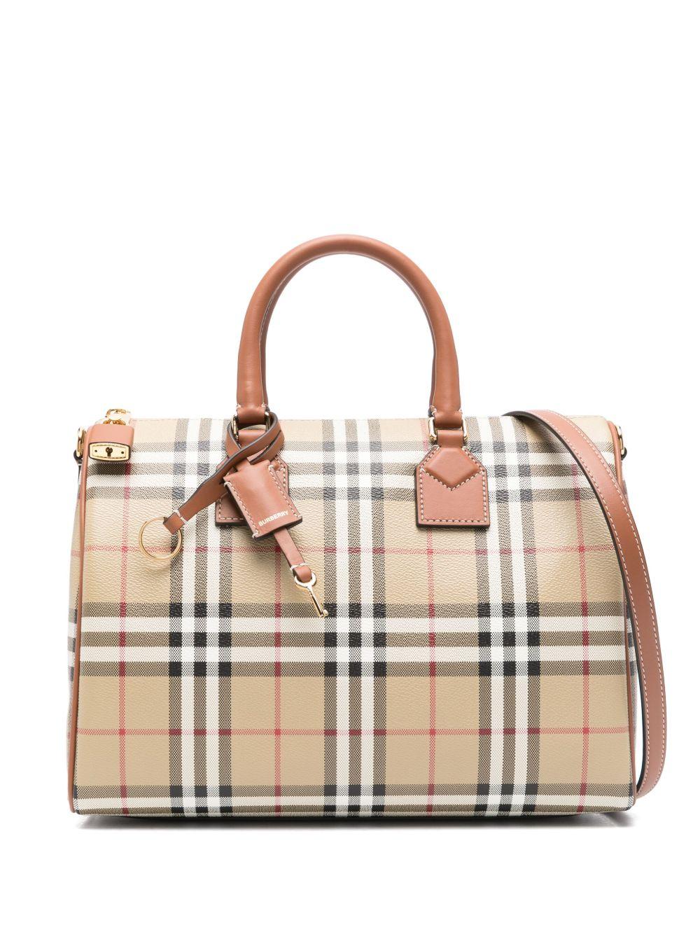 Check medium Bowling bag 8092085 A9534 BURBERRY