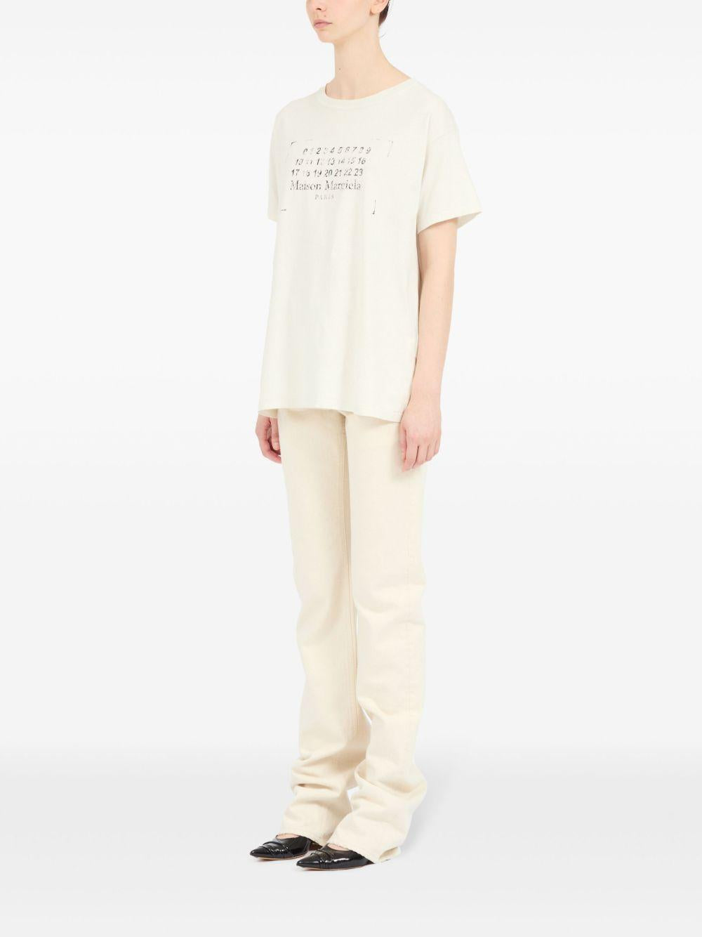 Logo-print cotton T-shirt<BR/><BR/><BR/> S51GC0534 S24575103 MAISON MARGIELA