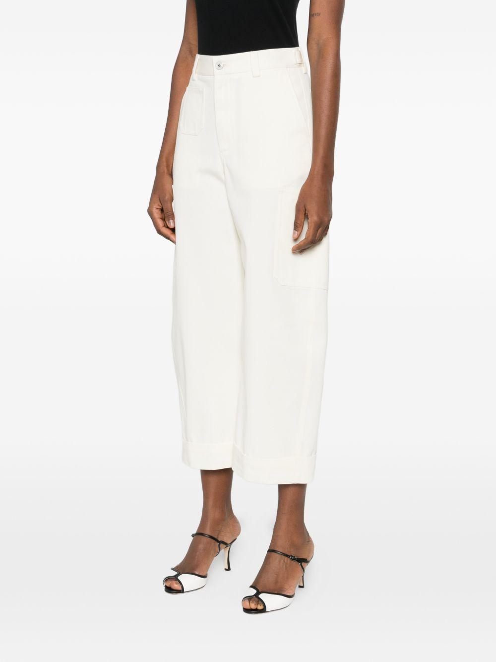 Cocoon cropped cargo pants in cotton and wool BW519H164D 105 GIVENCHY
