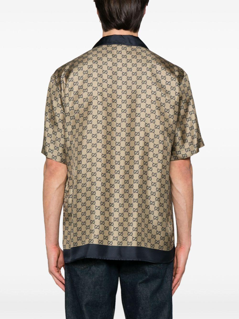 Printed silk shirt<BR/><BR/><BR/> 794907 ZASG34270 GUCCI