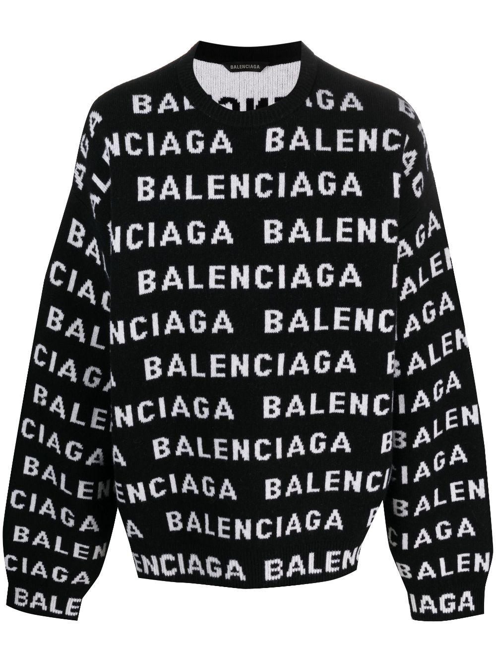 Logo all-over jumper<BR/><BR/><BR/> 761596 T16731070 BALENCIAGA