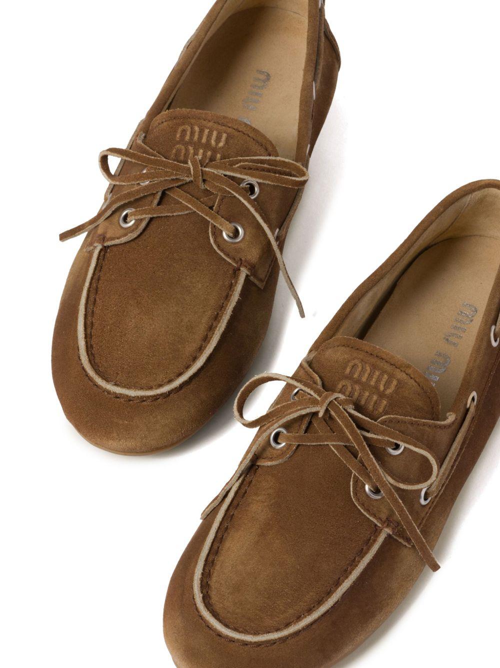 Faded unlined suede loafers 5D123EZ5O F-D005F0401 MIU MIU
