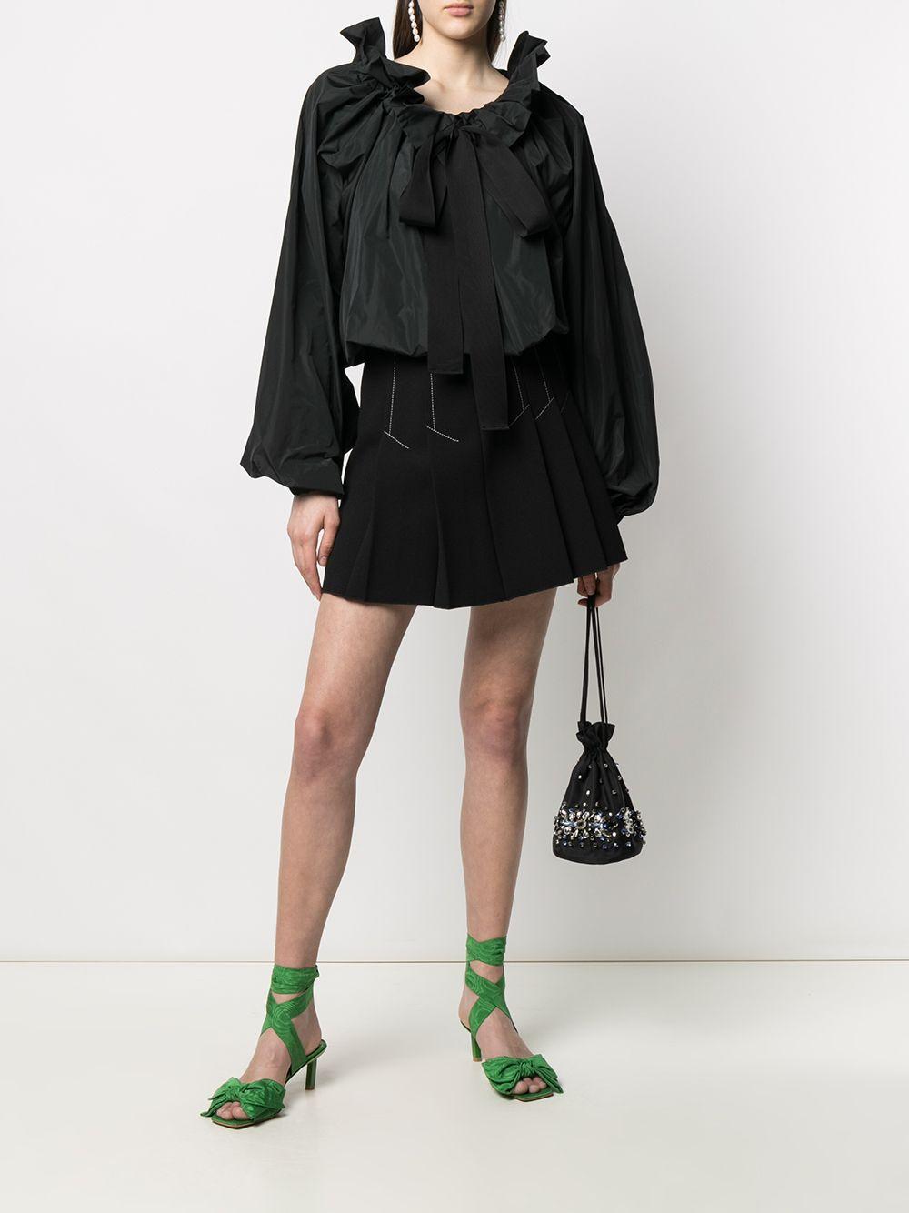 Grosgrain puff-sleeve blouse TO0170011 999B PATOU