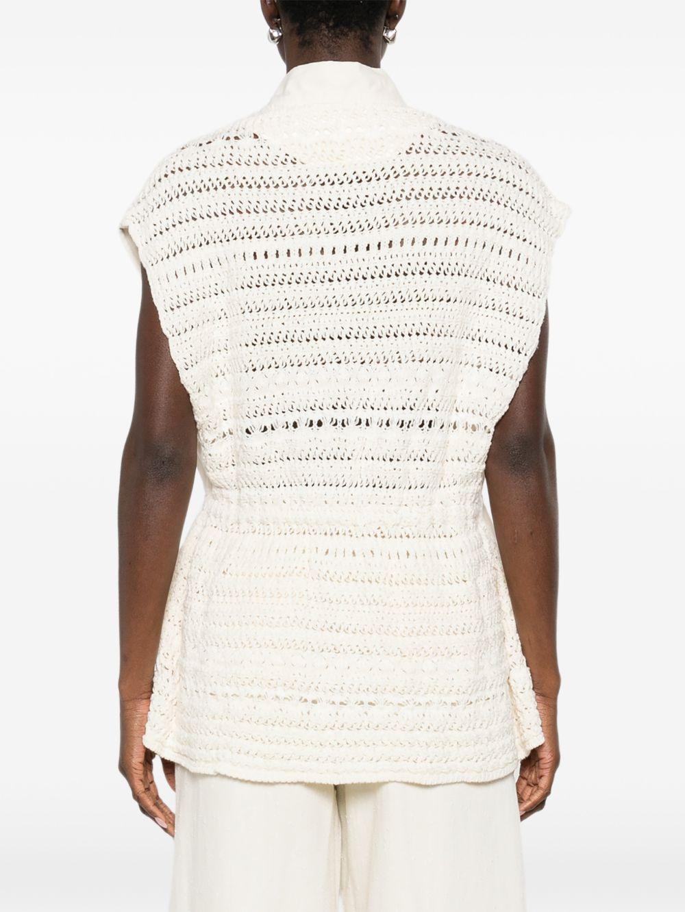 crochet-panel waistcoat CTD266F217L932 0145 FABIANA FILIPPI