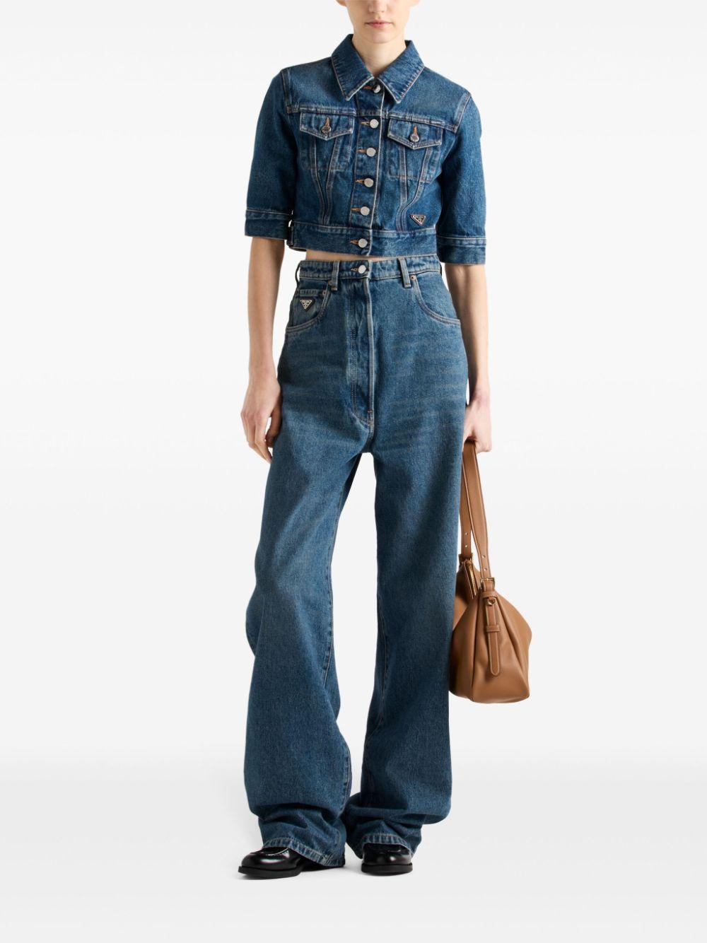 Denim blouson<BR/><BR/><BR/> GFB316 12OYF0008 PRADA