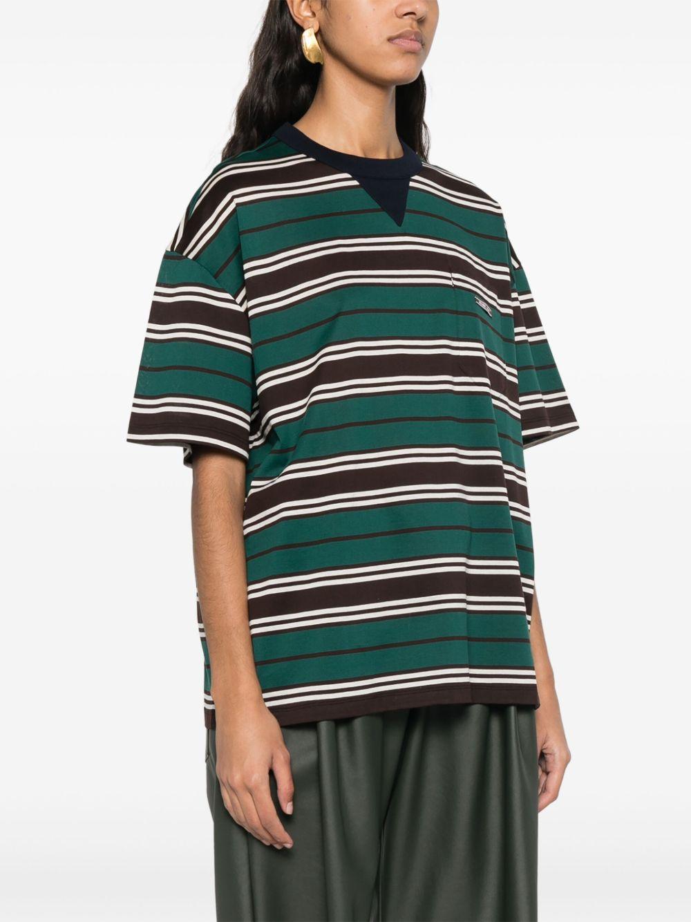 Stripes T-shirt 39610 16XTF0KBL PRADA