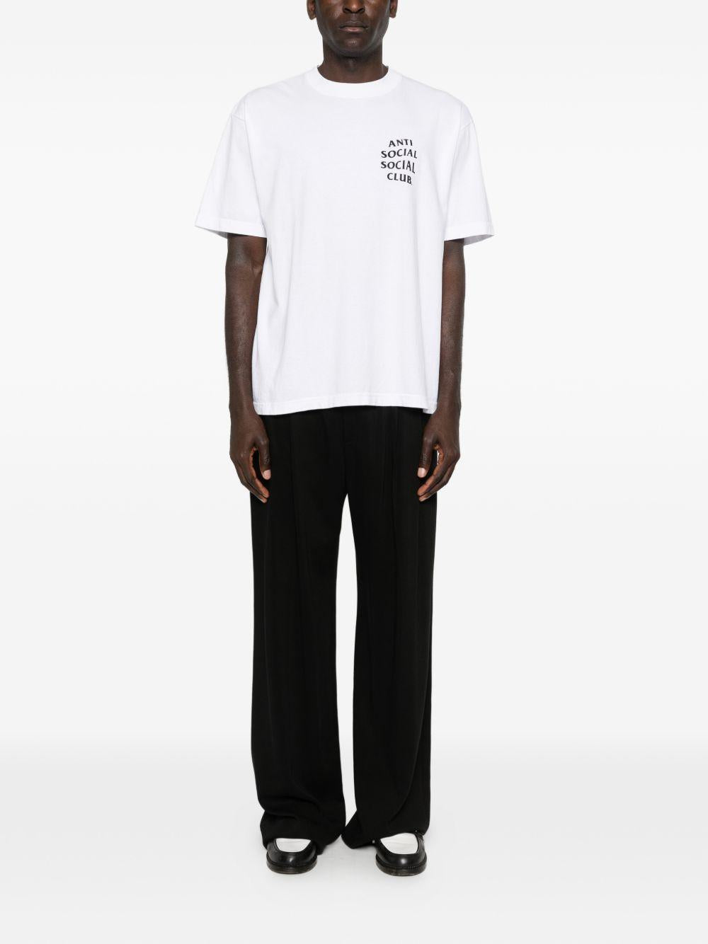 logo-print t-shirt ASSC070013 WHITE ANTI SOCIAL SOCIAL CLUB