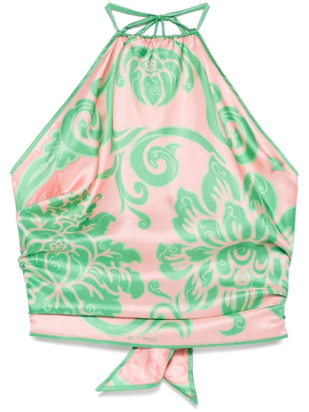 Floral-print top WAXA0012 AK697X0875 ETRO