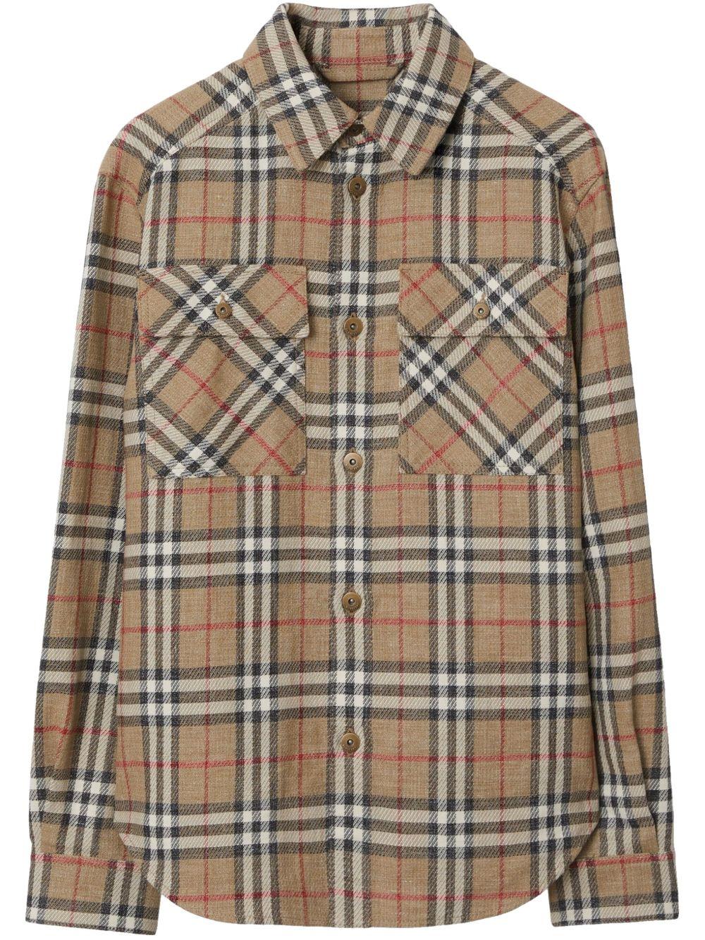 Checked shirt<BR/><BR/><BR/> 8108014 C2044 BURBERRY