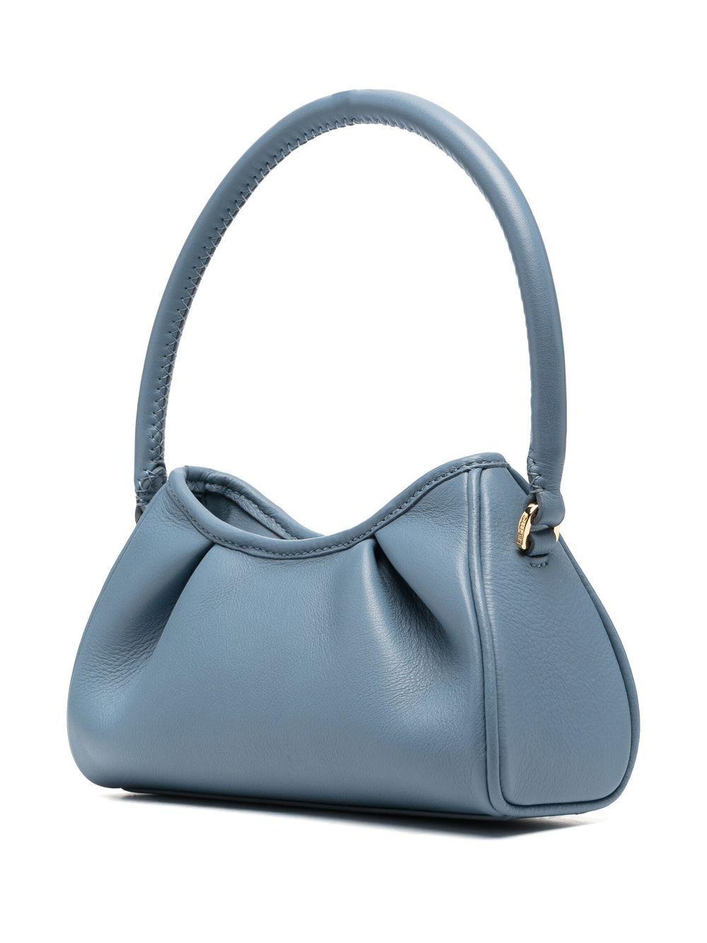 Deep blue Small Diple Bag SMALLDIMPLE LEATHER BLUEAZUR ELLEME