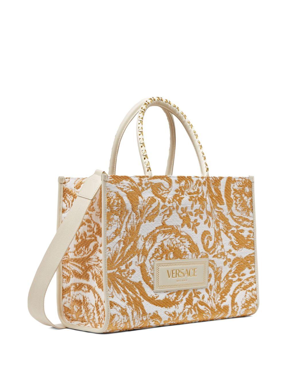 Large Barocco Athena tote bag<BR/><BR/> 1011562 1A113112W11V VERSACE