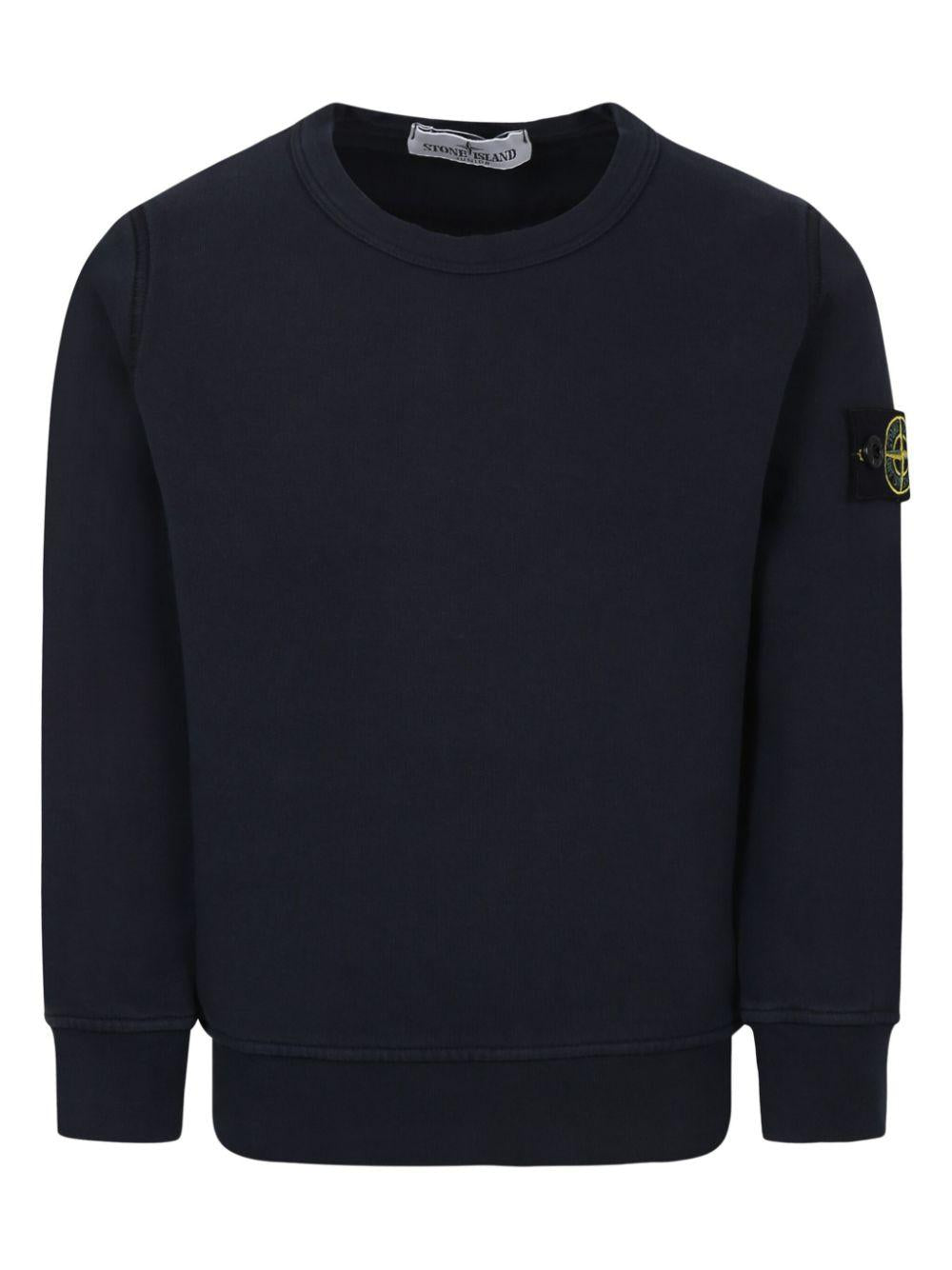 Compass-badge sweatshirt<BR/><BR/><BR/> 61000 11V0020 STONE ISLAND KIDS