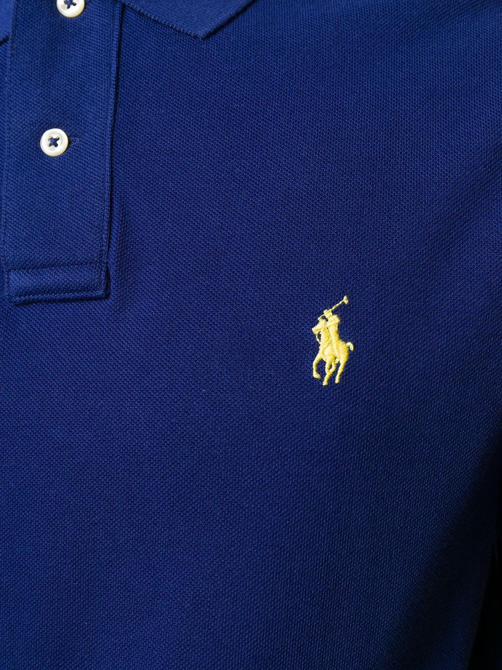 Embroidered-logo polo shirt<BR/><BR/><BR/> 710782592009 FALL ROYAL POLO RALPH LAUREN