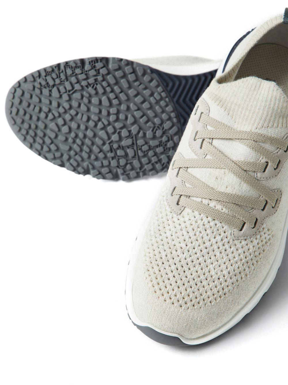 Cotton chiné knit runners MZUKISO250 CW751 BRUNELLO CUCINELLI