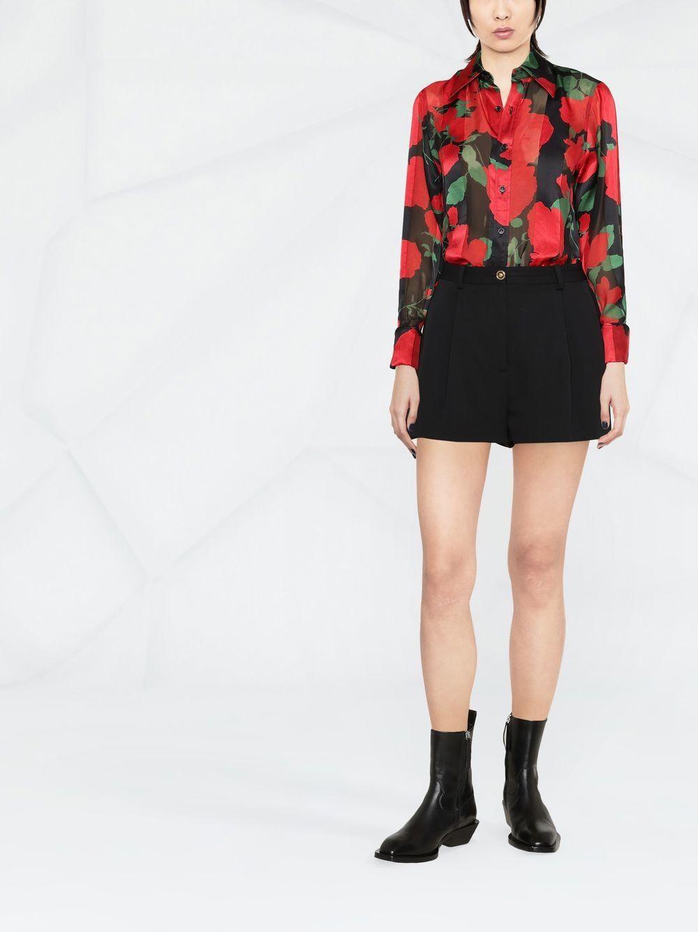 Floral print semi-sheer blouse 701051Y8E04 1029 SAINT LAURENT