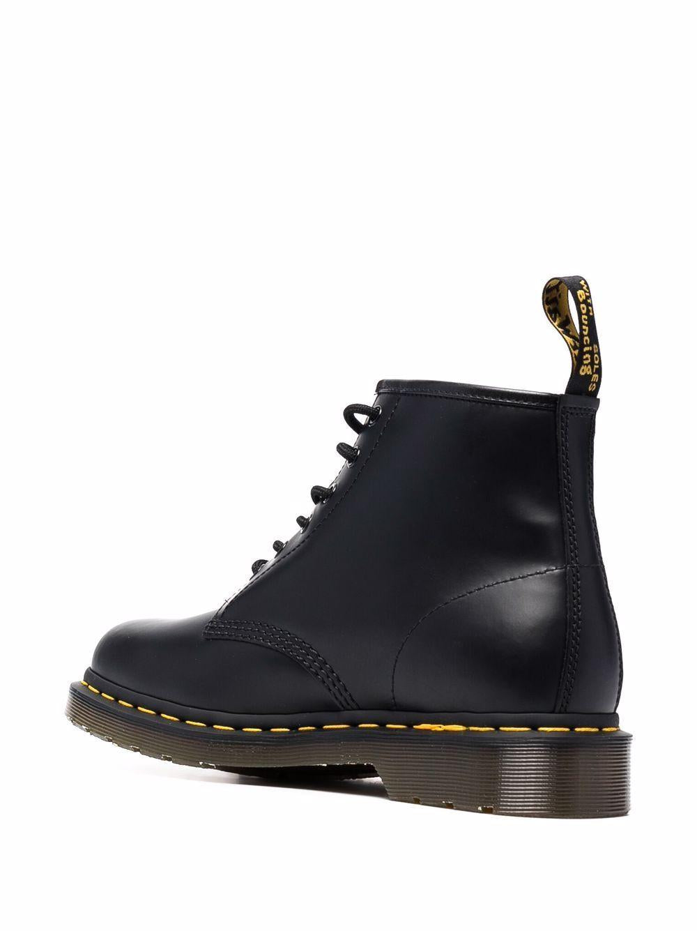 101 lace-up boots<BR/><BR/><BR/> 26230001 101 YSBLACK SMOOTH DR. MARTENS