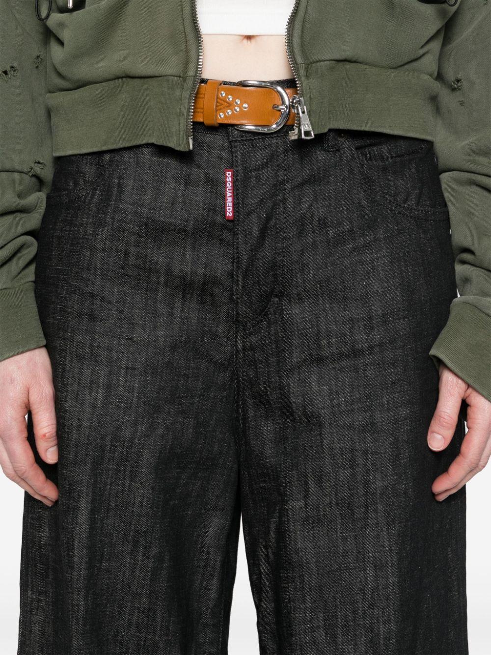 Traveller mid-rise wide-leg jeans<BR/><BR/><BR/> S75LB0987 S30357900 DSQUARED2