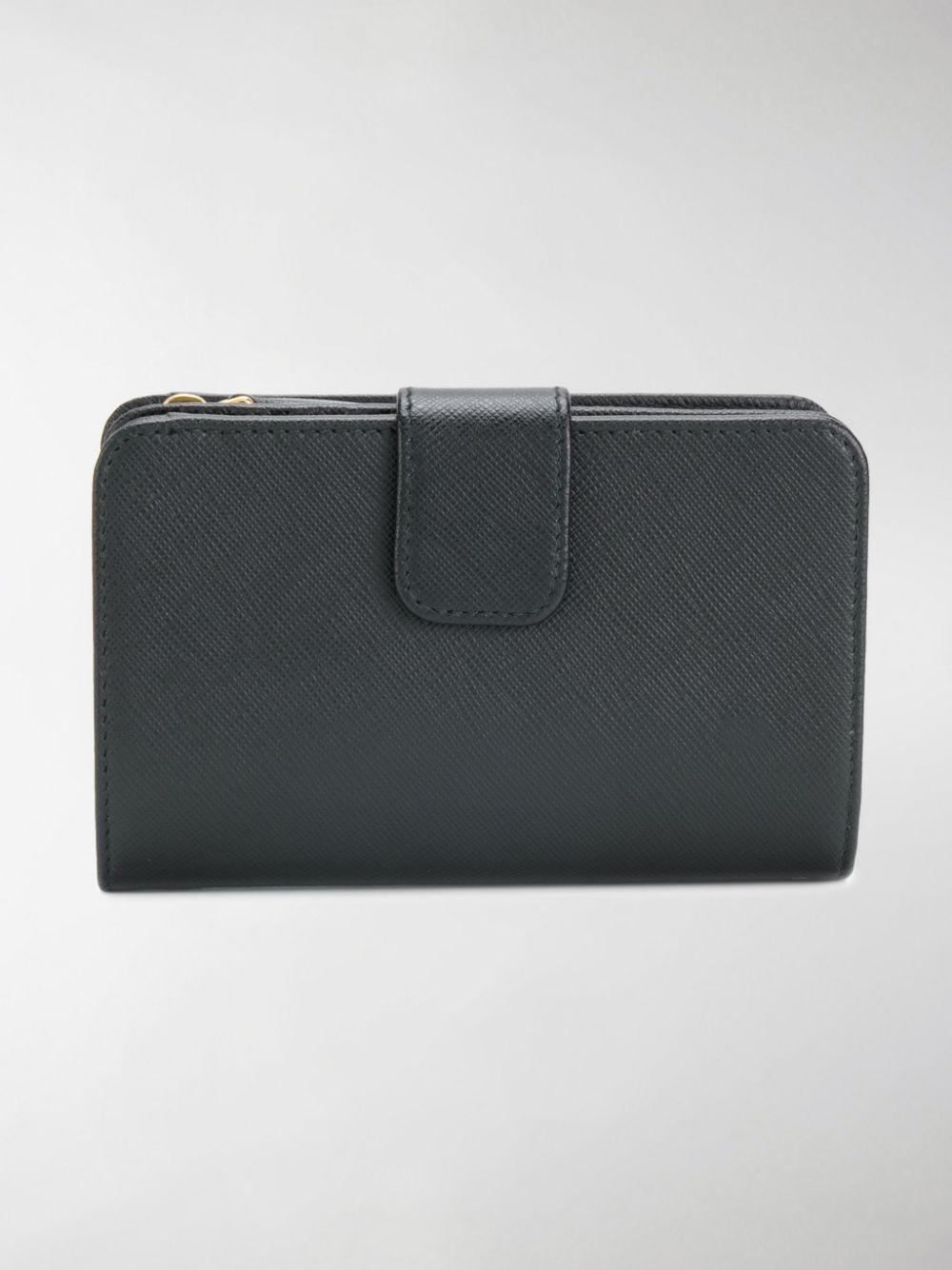 zip fastening and logo plaque wallet 1ML225 QHHF0002 PRADA