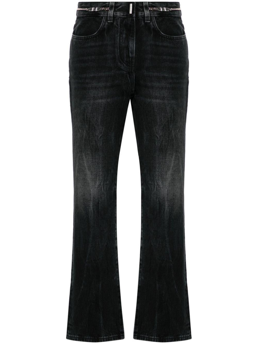 Logo-plaque bootcut jeans<BR/><BR/><BR/> BW513J5 Y3P001 GIVENCHY