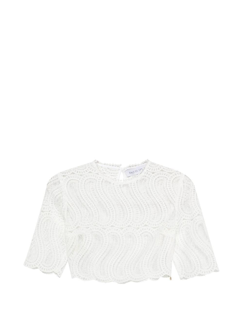 Paisley-print top with 3/4 sleeves 6003042 NUC000540977_010 RAQUEL DINIZ