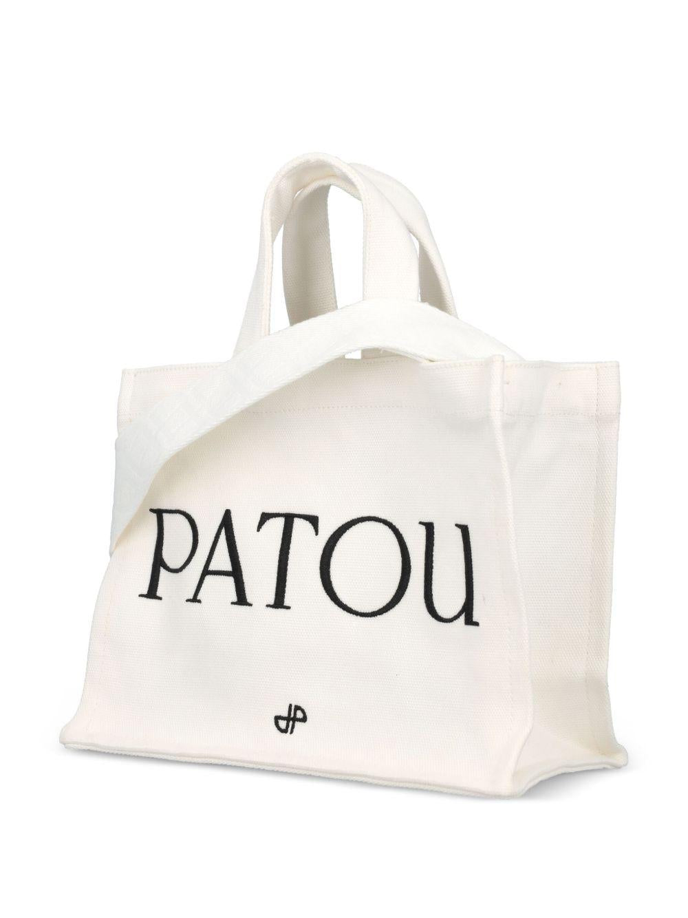Small Patou canvas tote bag<BR/><BR/><BR/> AC0440076 001W PATOU