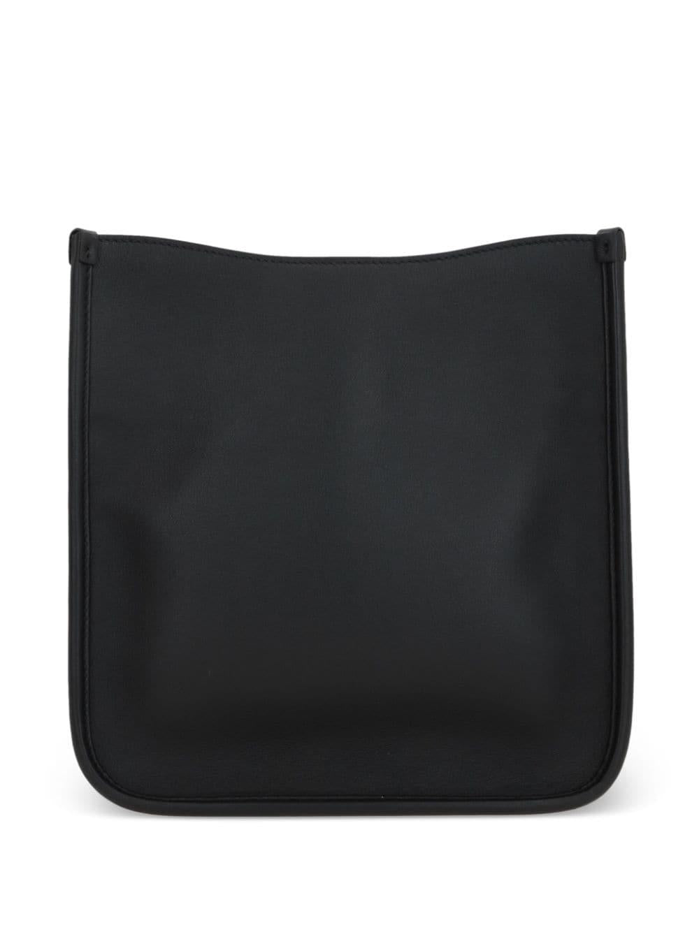 Triangle-logo leather cross body bag<BR/><BR/><BR/> 1BH219 2CYSF0ES7 PRADA