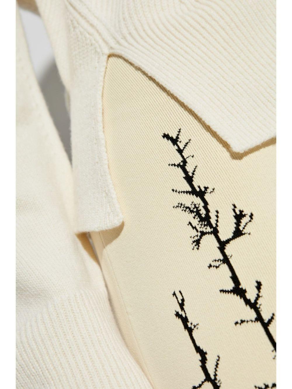 Geometric-pattern sweater<BR/><BR/><BR/> 798349 Q1BAP9004 ALEXANDER MCQUEEN