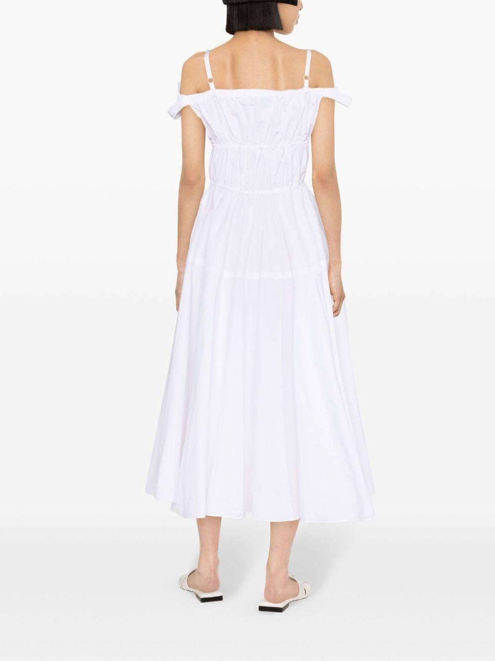 Bow-detail cocktail midi dress<BR/><BR/><BR/> DR1330011 001W PATOU