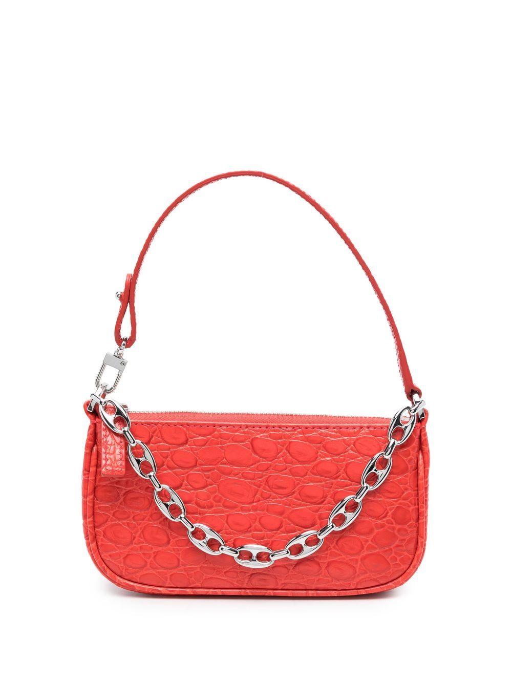 Mini Rachel leather shoulder bag 23CRMIRAFLMCCESMA FLAME BY FAR