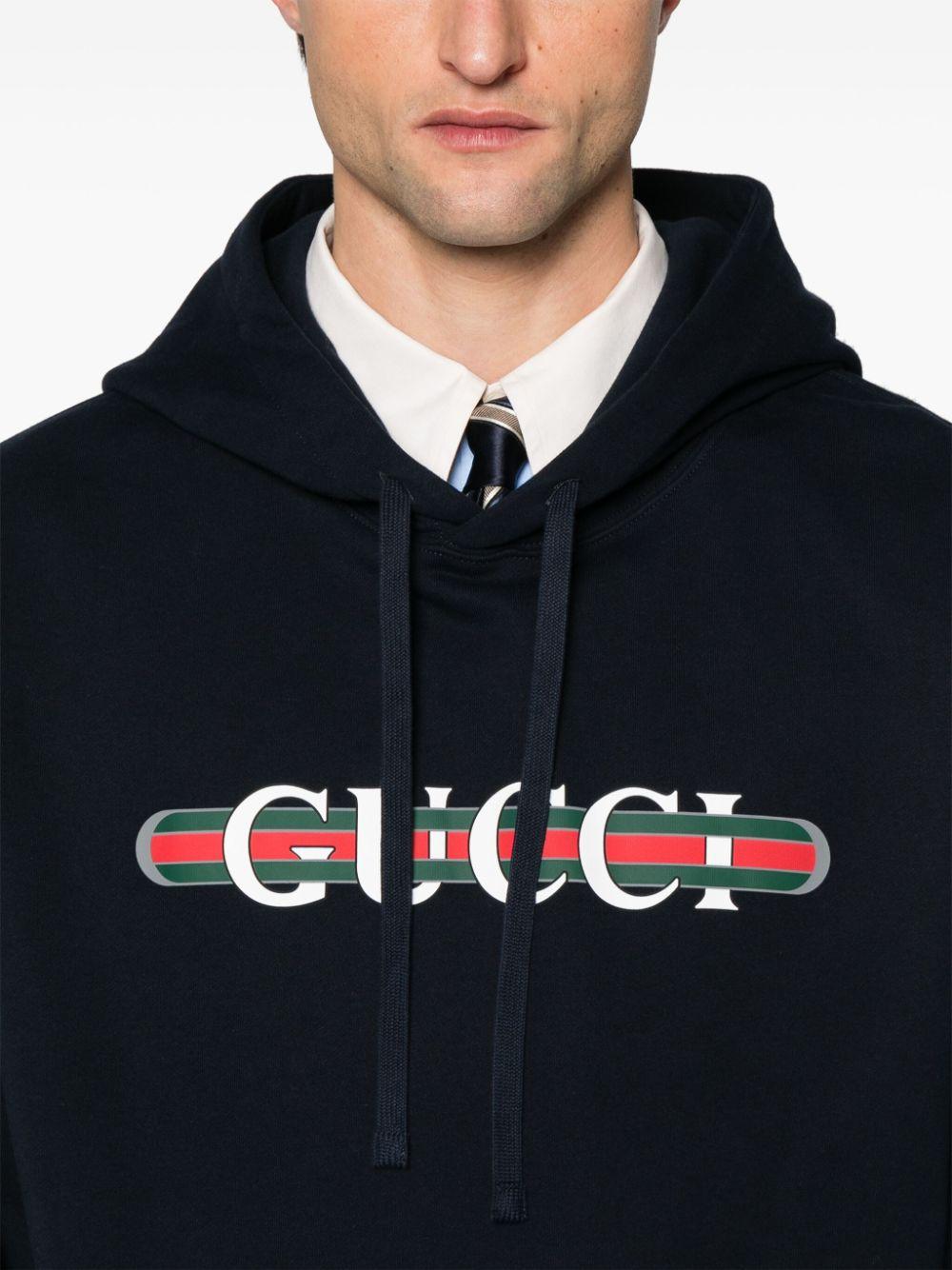 Printed cotton hoodie<BR/><BR/><BR/> 788771 XJG594735 GUCCI