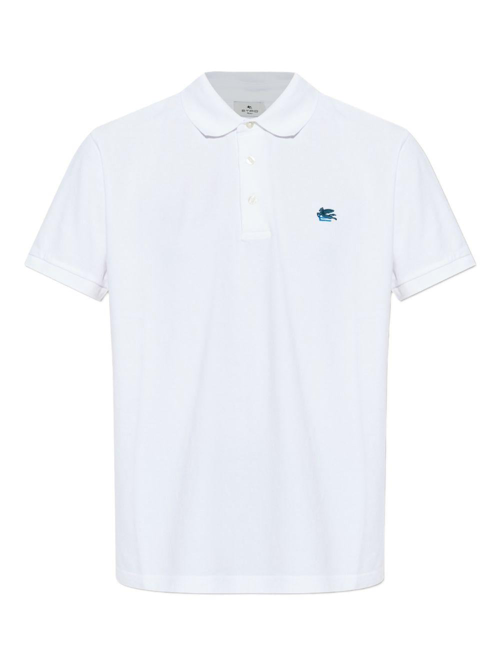 COTTON PIQUET POLO SHIRT WITH PEGASUS EMBROIDERY MRMD0005 AU135W0001 ETRO