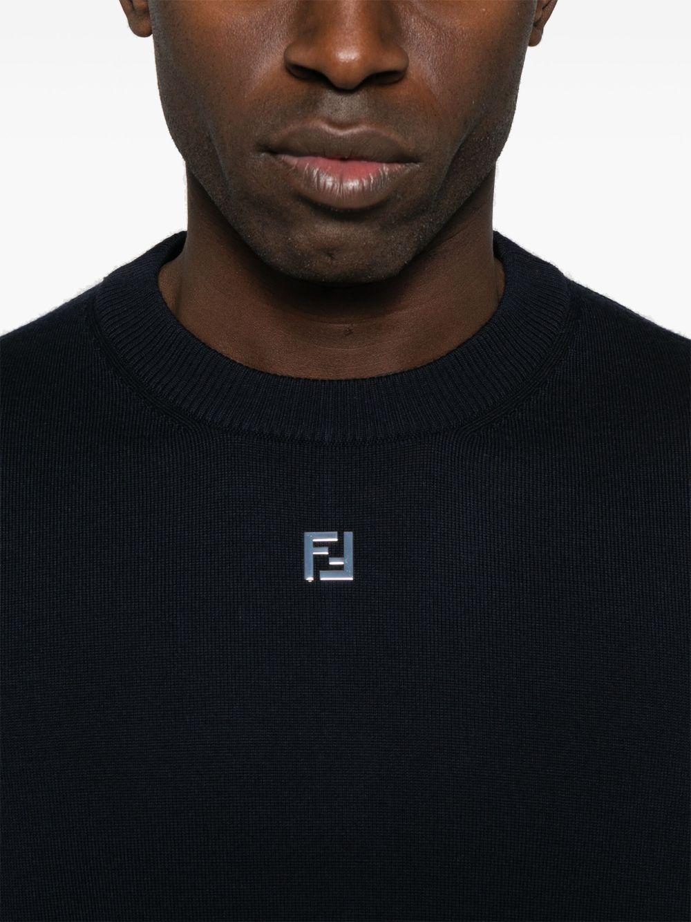 FF-logo plaque sweater<BR/><BR/> FZX091 AU84F0ZNZ FENDI
