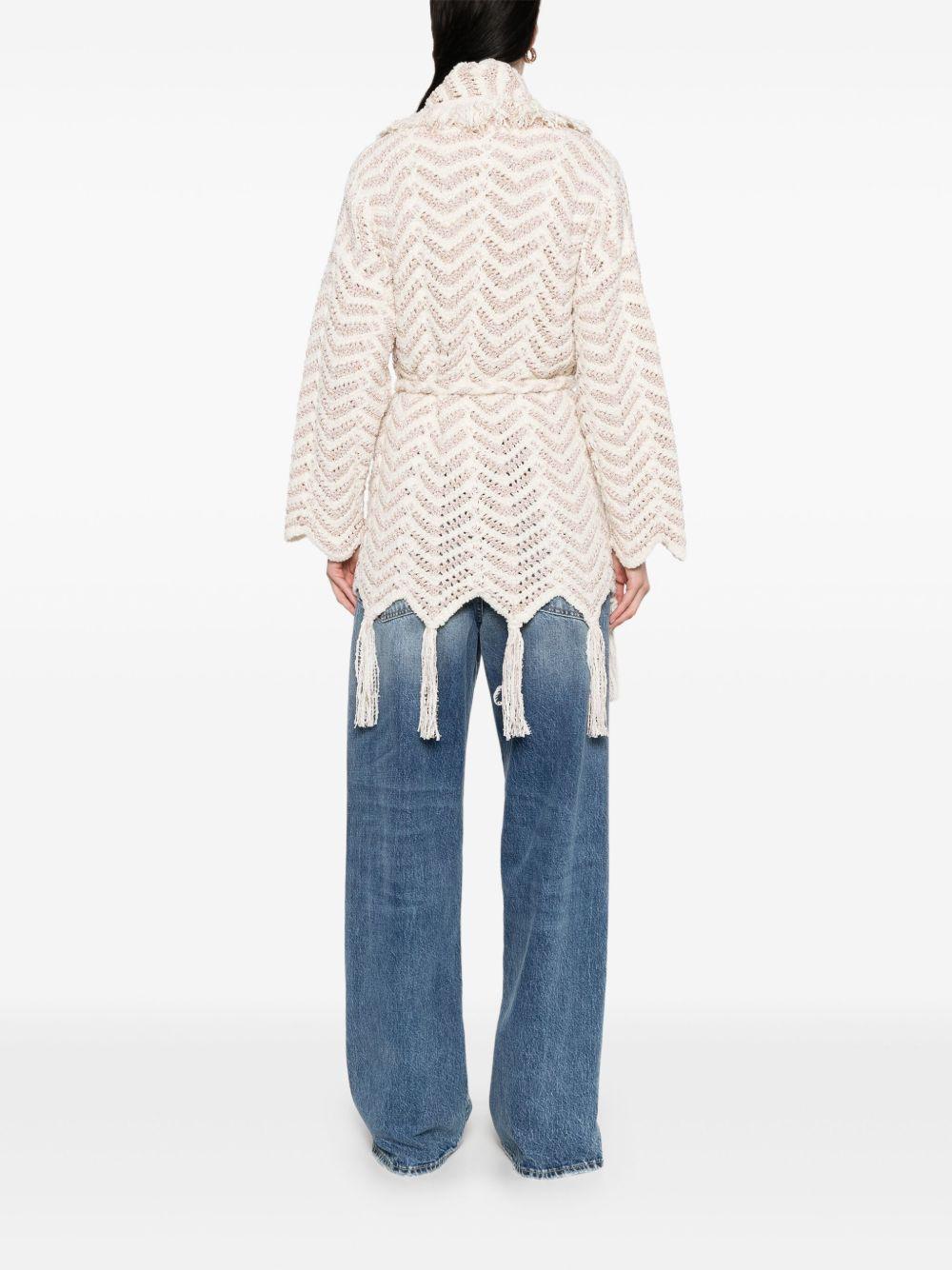 Shady Beach cardigan<BR/><BR/><BR/> LWHB064R25KNI006 0361 ALANUI