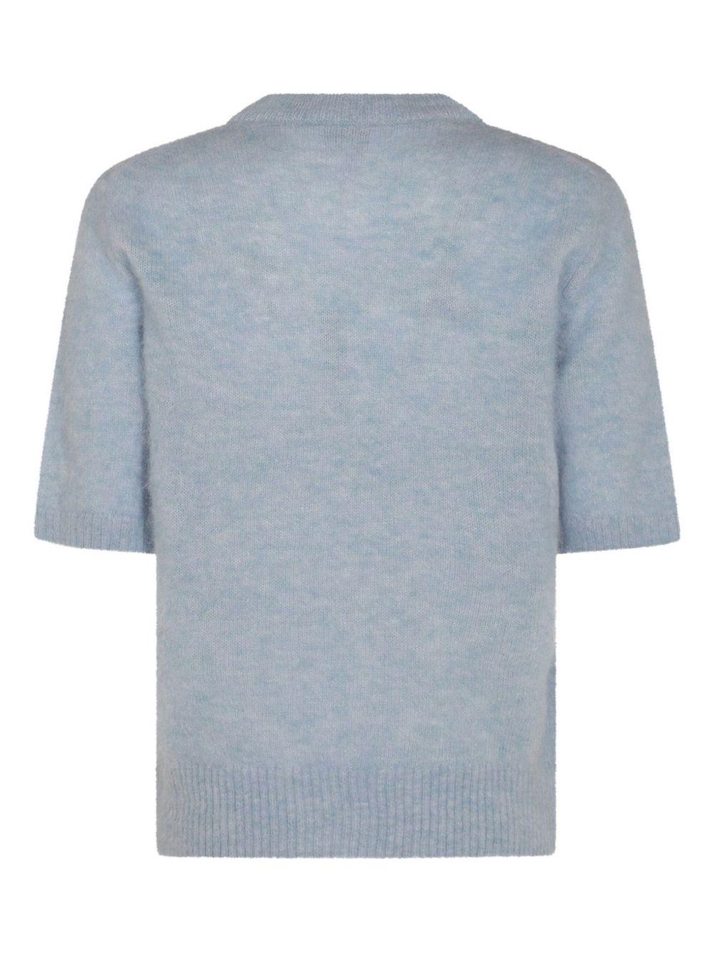 T-shirt with logo and print K2517 326 GANNI