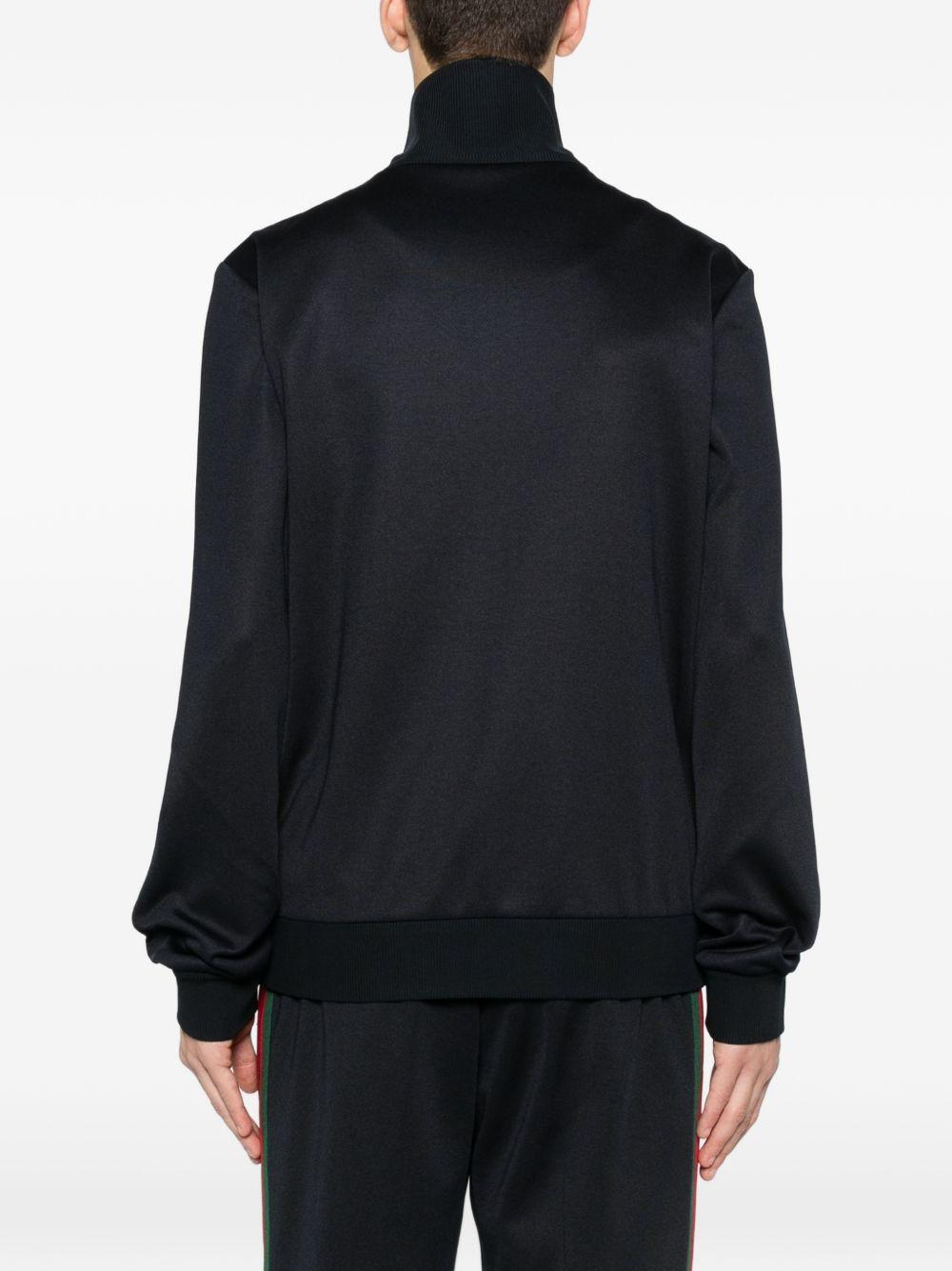 Technical jersey zip jacket with Web 854676 XJHOO4330 GUCCI