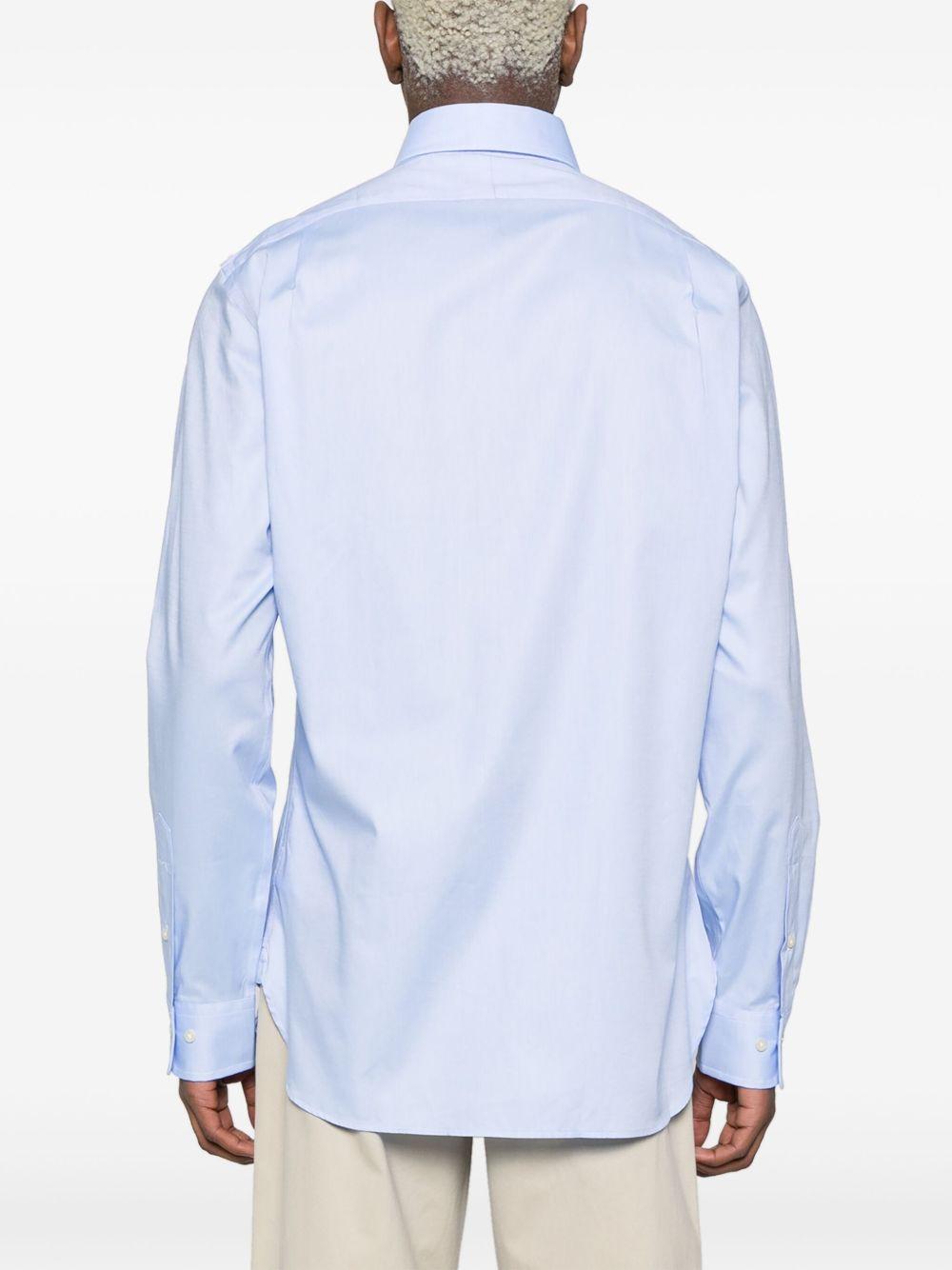 Polo-Pony-embroidery cotton shirt 712938932001 BLUE/WHITE POLO RALPH LAUREN