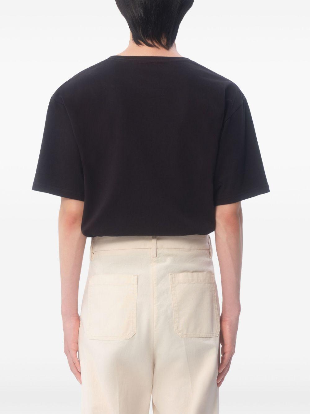 Chez Valentino-print T-shirt<BR/><BR/><BR/> 6V3MG16PAQ9 0NO VALENTINO GARAVANI