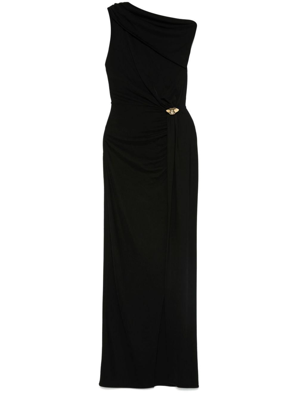 Jersey asymmetric maxi dress<BR/><BR/><BR/> ABR0551E2 110 ELISABETTA FRANCHI