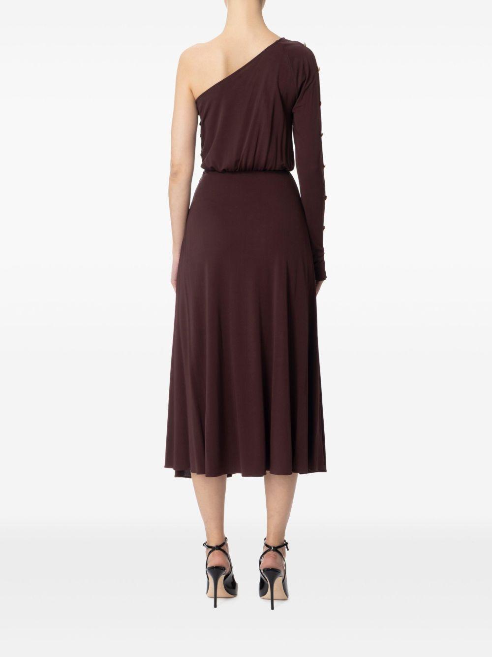 One-shoulder midi dress<BR/><BR/> AB80252E2 644 ELISABETTA FRANCHI