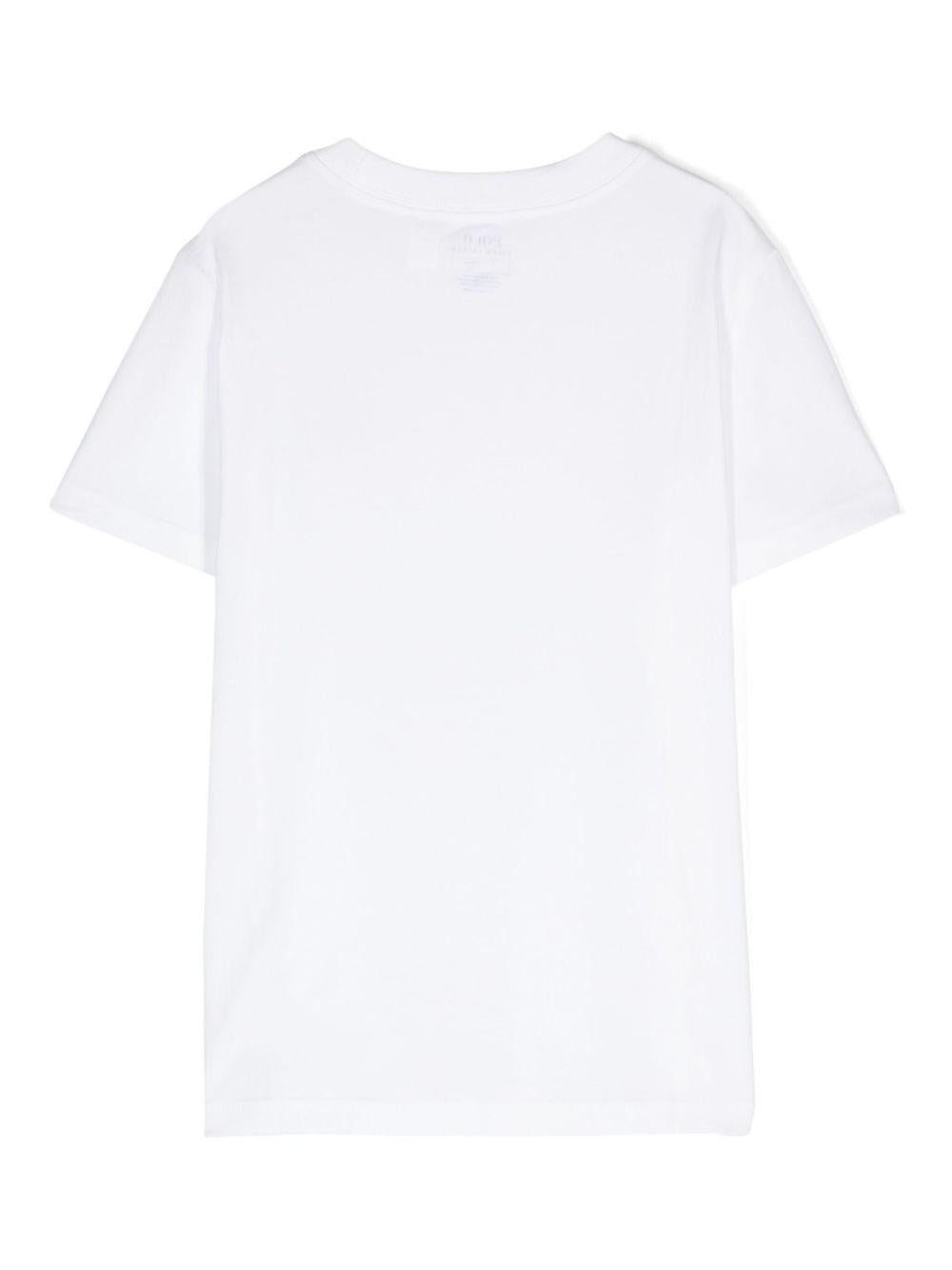Polo logo T-shirt<BR/><BR/><BR/> 322832904035 WHITE POLO RALPH LAUREN KIDS