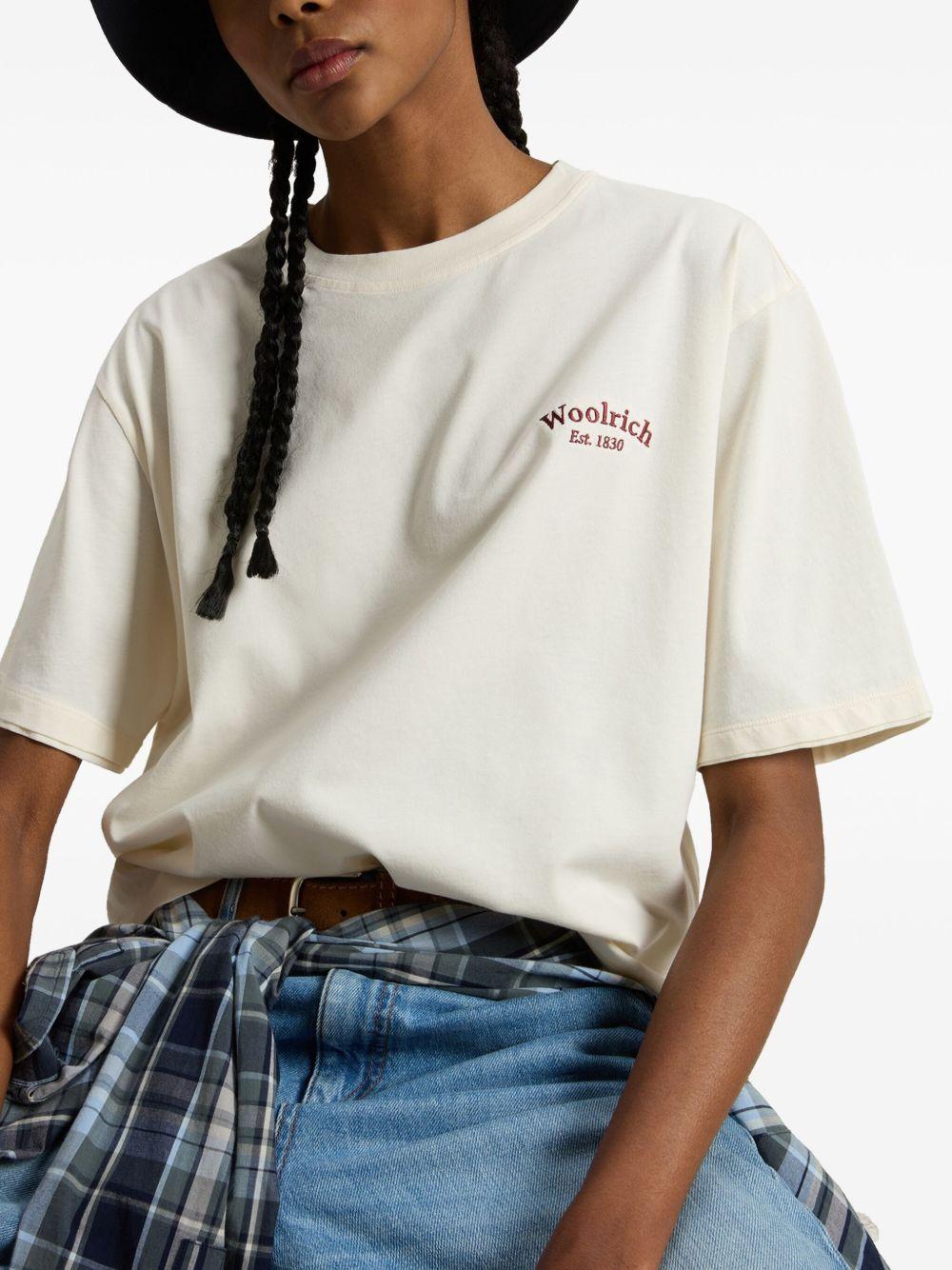 Cotton t-shirt<BR/><BR/><BR/> CFWWTE0101FRUT3855 8887 WOOLRICH