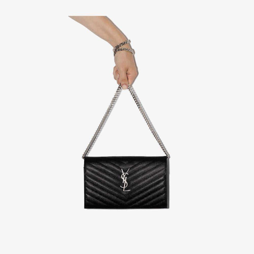 Cassandre chain wallet 377828 BOW021000 SAINT LAURENT