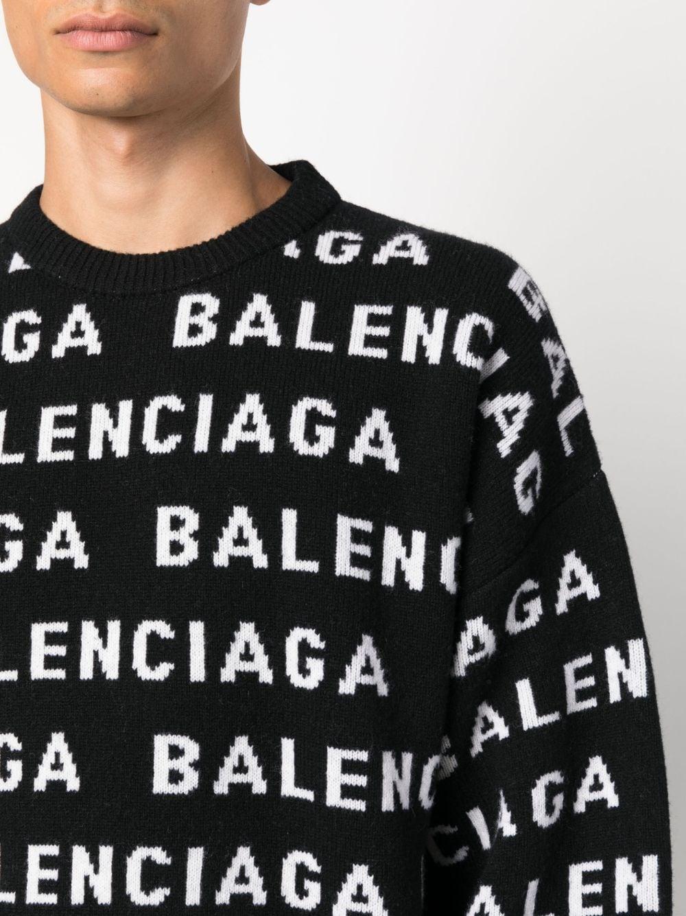 Logo all-over jumper<BR/><BR/><BR/> 761596 T16731070 BALENCIAGA