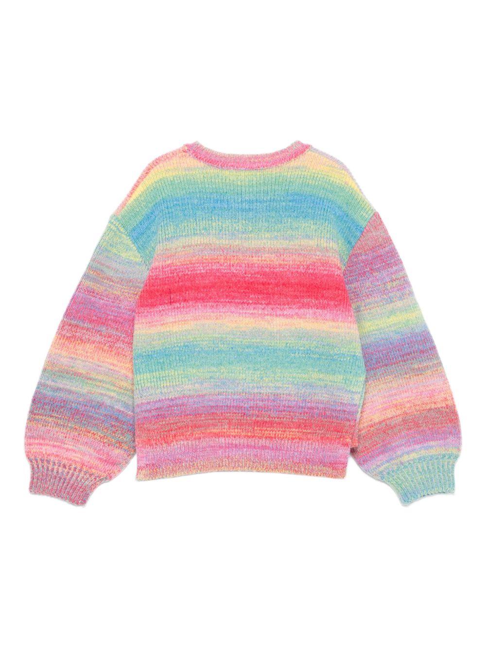 Love is all around you multicolor sweater TX9A80 Z1529999 STELLA McCARTNEY KIDS