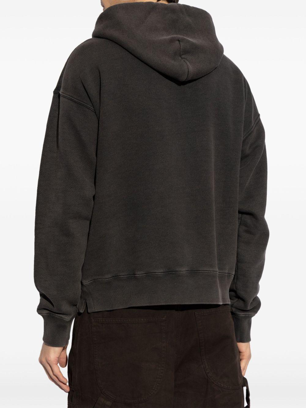 Angel graphic-print hoodie<BR/><BR/><BR/> OMBB085S25FLE002 1301 OFF-WHITE