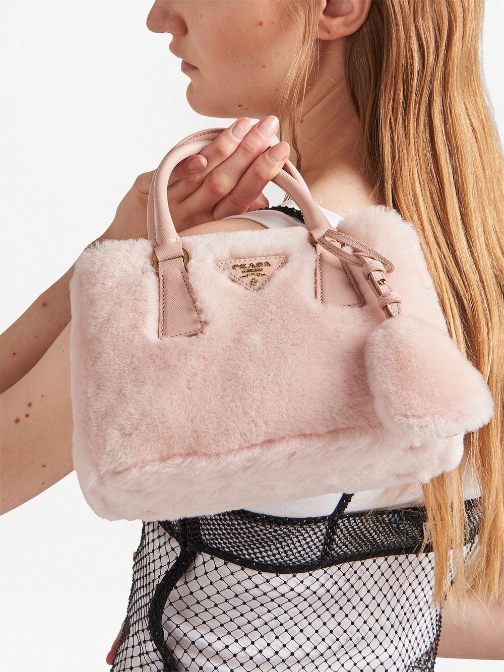 Galleria shearling mini bag 1BA906 2ECYF0615 PRADA